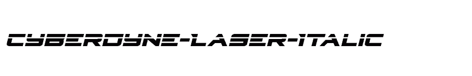 font Cyberdyne-Laser-Italic download