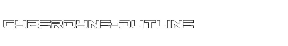 font Cyberdyne-Outline download