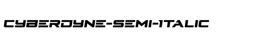 font Cyberdyne-Semi-Italic download