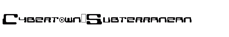 font Cybertown-Subterranean download