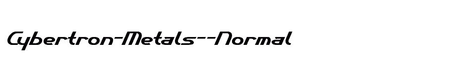 font Cybertron-Metals--Normal download