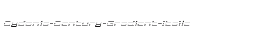 font Cydonia-Century-Gradient-Italic download