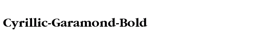 font Cyrillic-Garamond-Bold download