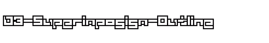 font D3-Superimposism-Outline download