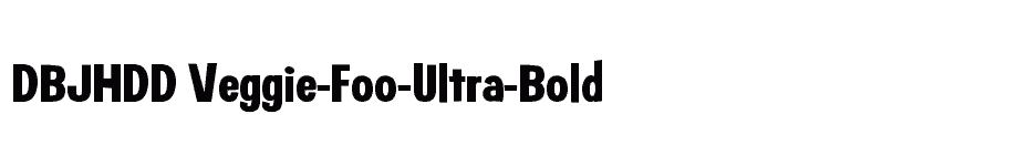 font DBJHDD+Veggie-Foo-Ultra-Bold download