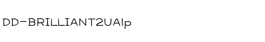 font DD-BRILLIANT2UAlp download