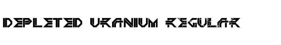 font DEPLETED-URANIUM-Regular download