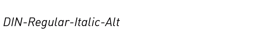 font DIN-Regular-Italic-Alt download