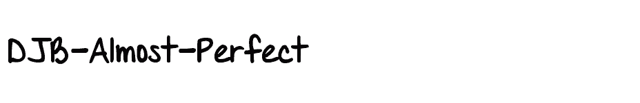 font DJB-Almost-Perfect download