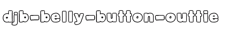 font DJB-Belly-Button-Outtie download