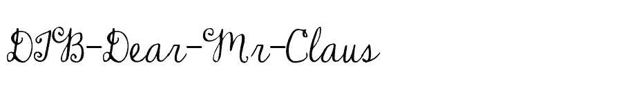 font DJB-Dear-Mr-Claus download