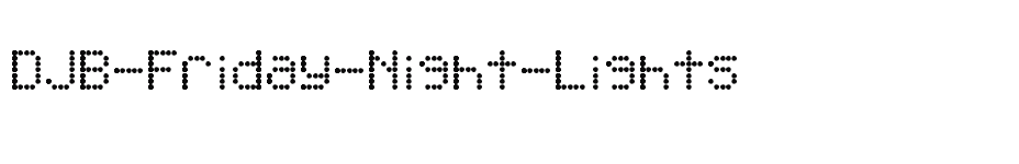 font DJB-Friday-Night-Lights download