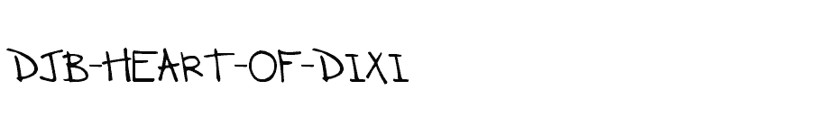 font DJB-HEART-OF-DIXI download