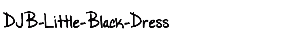 font DJB-Little-Black-Dress download