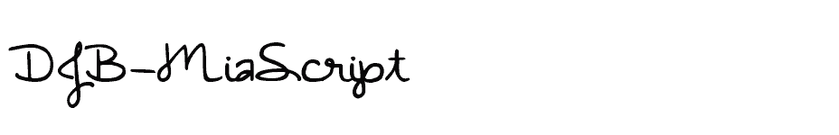 font DJB-MiaScript download