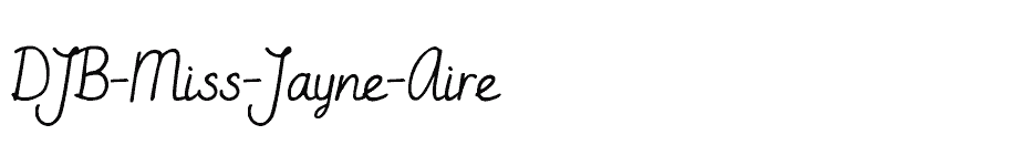 font DJB-Miss-Jayne-Aire download