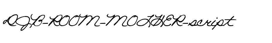 font DJB-ROOM-MOTHER-script download