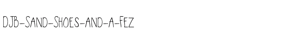 font DJB-Sand-Shoes-and-a-Fez download