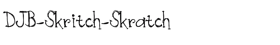 font DJB-Skritch-Skratch download