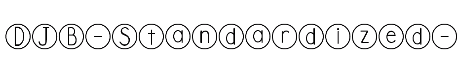 font DJB-Standardized-Test download