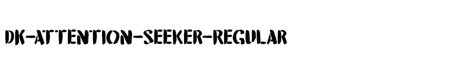 font DK-Attention-Seeker-Regular download