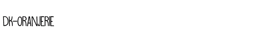 font DK-Oranjerie download