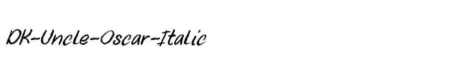 font DK-Uncle-Oscar-Italic download