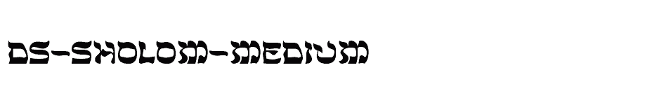 font DS-Sholom-Medium download