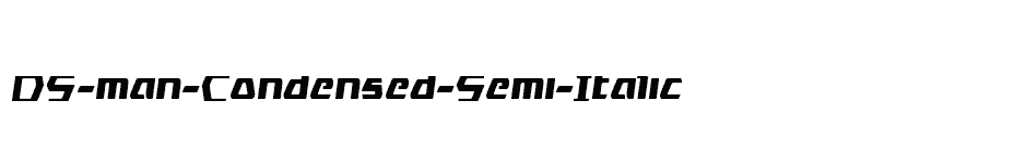 font DS-man-Condensed-Semi-Italic download