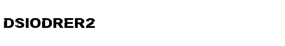 font DSIODRER2 download