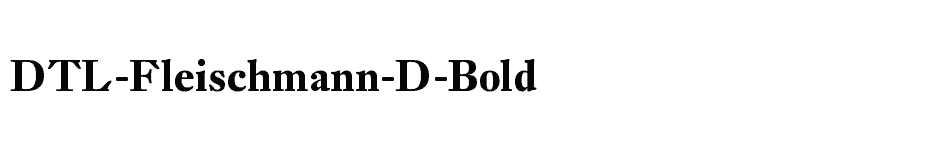 font DTL-Fleischmann-D-Bold download