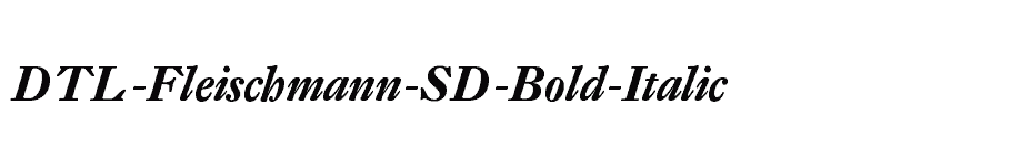 font DTL-Fleischmann-SD-Bold-Italic download