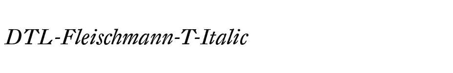 font DTL-Fleischmann-T-Italic download