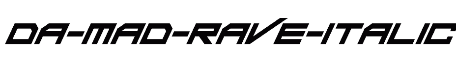 font Da-Mad-Rave-Italic download