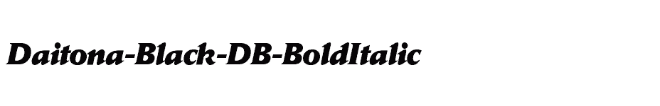font Daitona-Black-DB-BoldItalic download