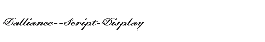 font Dalliance--Script-Display download