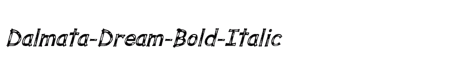 font Dalmata-Dream-Bold-Italic download