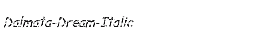 font Dalmata-Dream-Italic download