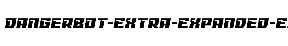 font Dangerbot-Extra-Expanded-Expanded download