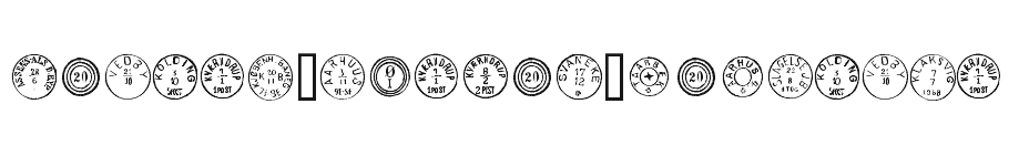 font Danish-Postal-Markings download