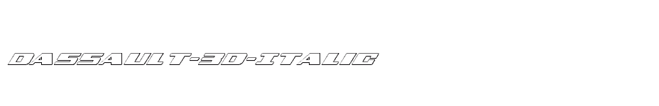 font Dassault-3D-Italic download