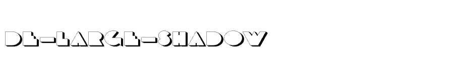 font De-Large-Shadow download