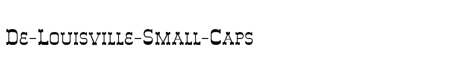 font De-Louisville-Small-Caps download