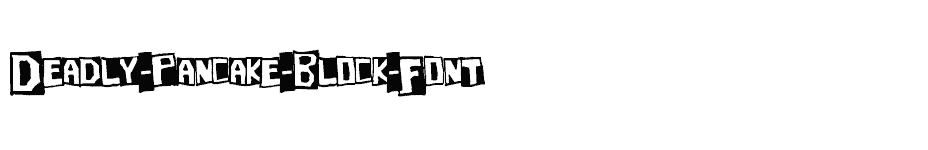 font Deadly-Pancake-Block-Font download