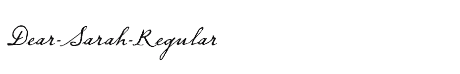 font Dear-Sarah-Regular download