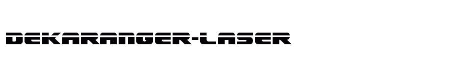 font Dekaranger-Laser download