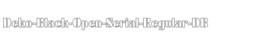 font Deko-Black-Open-Serial-Regular-DB download