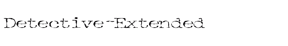 font Detective-Extended download