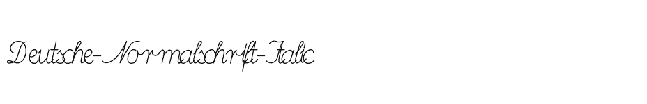 font Deutsche-Normalschrift-Italic download