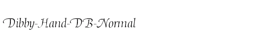 font Dibby-Hand-DB-Normal download